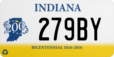 IN license plate 279BY