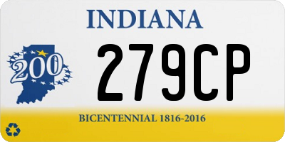 IN license plate 279CP