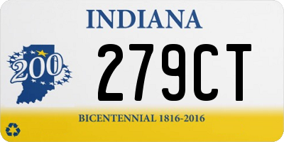 IN license plate 279CT