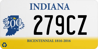 IN license plate 279CZ