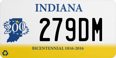 IN license plate 279DM