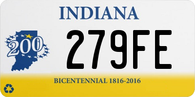 IN license plate 279FE