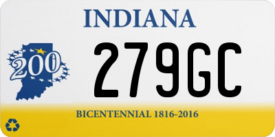 IN license plate 279GC