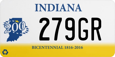 IN license plate 279GR