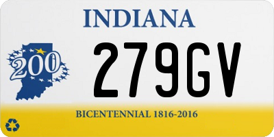 IN license plate 279GV