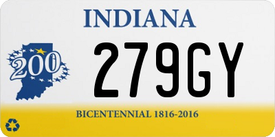 IN license plate 279GY