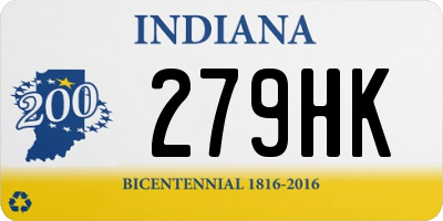 IN license plate 279HK