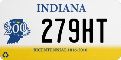 IN license plate 279HT