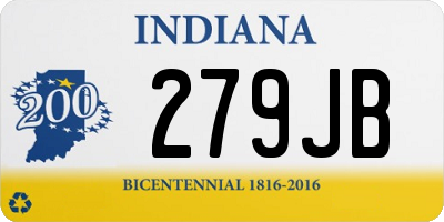 IN license plate 279JB