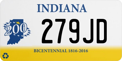 IN license plate 279JD