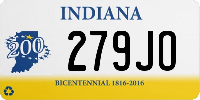 IN license plate 279JO