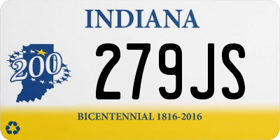 IN license plate 279JS