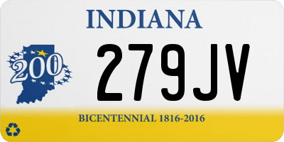 IN license plate 279JV