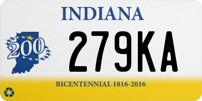 IN license plate 279KA