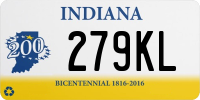 IN license plate 279KL