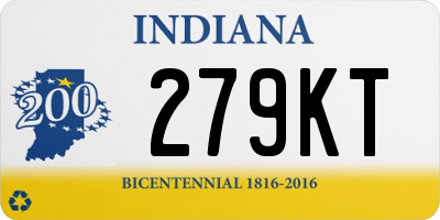 IN license plate 279KT