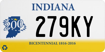 IN license plate 279KY