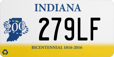 IN license plate 279LF