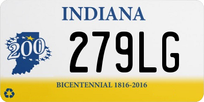 IN license plate 279LG