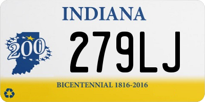 IN license plate 279LJ