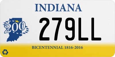 IN license plate 279LL