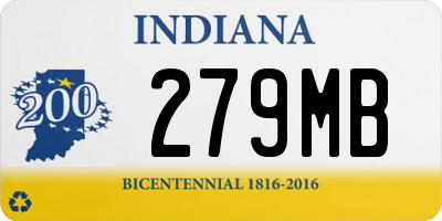 IN license plate 279MB