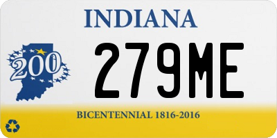 IN license plate 279ME