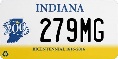 IN license plate 279MG