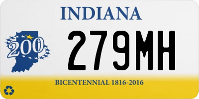 IN license plate 279MH