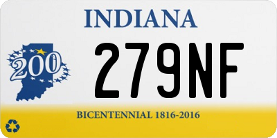 IN license plate 279NF