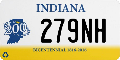 IN license plate 279NH