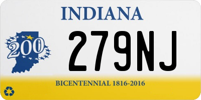 IN license plate 279NJ