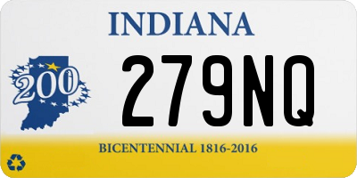 IN license plate 279NQ