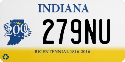 IN license plate 279NU