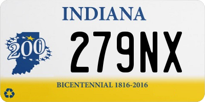 IN license plate 279NX