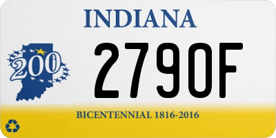IN license plate 279OF