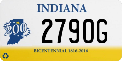 IN license plate 279OG