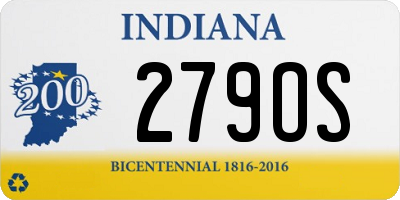 IN license plate 279OS