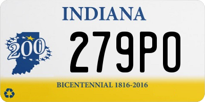 IN license plate 279PO