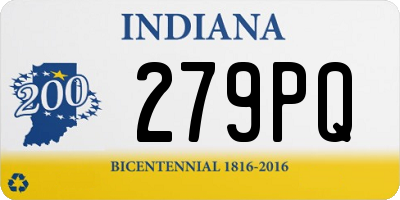 IN license plate 279PQ