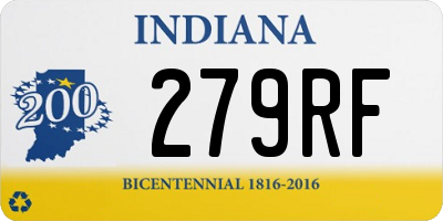 IN license plate 279RF