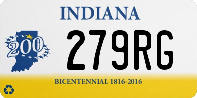 IN license plate 279RG