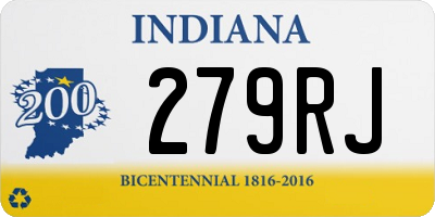 IN license plate 279RJ