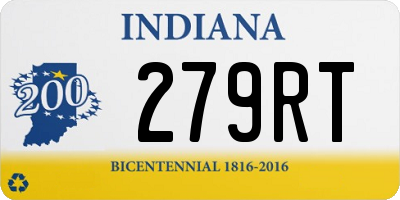 IN license plate 279RT