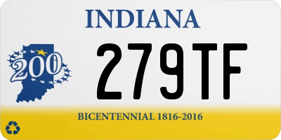 IN license plate 279TF