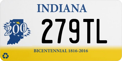 IN license plate 279TL