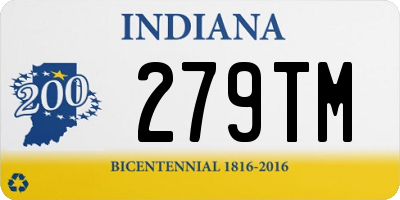 IN license plate 279TM