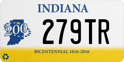 IN license plate 279TR