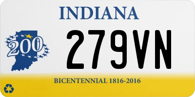 IN license plate 279VN