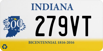 IN license plate 279VT